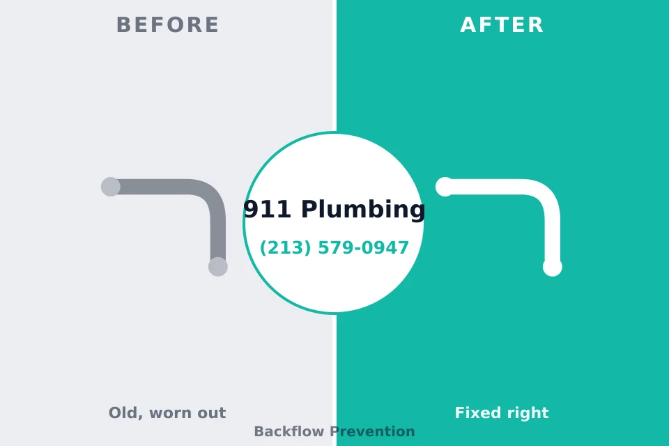Before and after: plumbing repair Fort Pierce South, FL